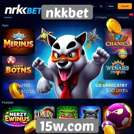 Variedade de jogos disponíveis na plataforma nkkbet